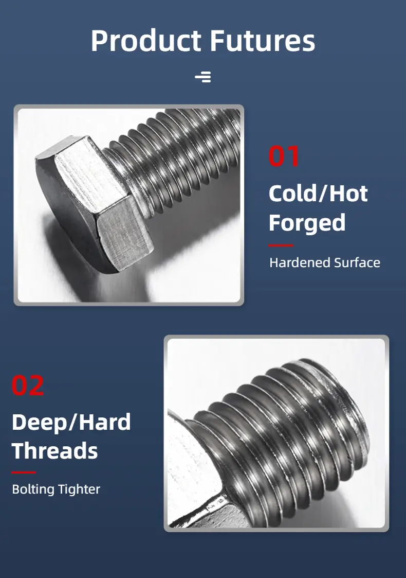 DIN 931 A4-70 Hex Bolt-3