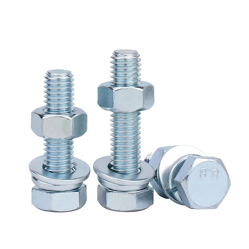 Zinc Plated Hex Bolt Nut Washer