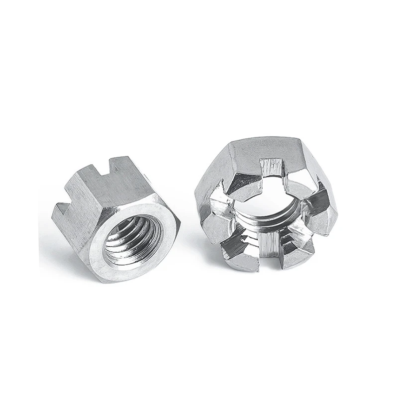 304 Hex Slotted Nut